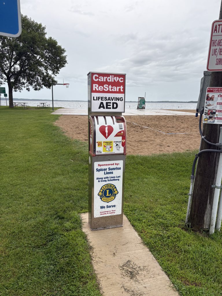Saulsbury Beach Public Access Safety Cabinet Outdoor AED Cabinet